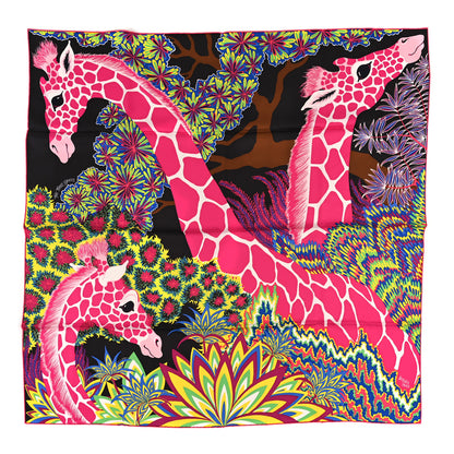 Hermes Silk The Three Graces Scarf 90 Chocolate Rose Vif 1 of 3