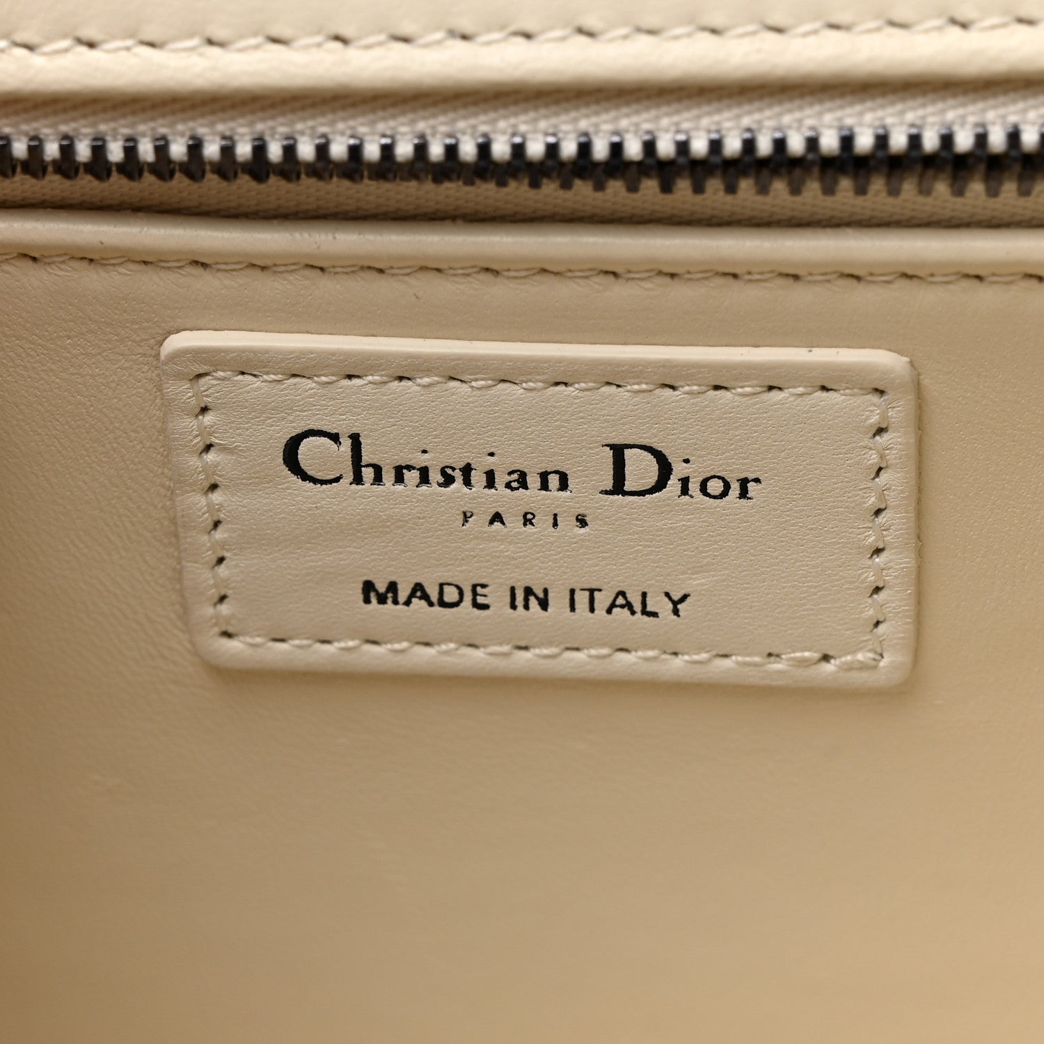 Christian Dior Lambskin Maxi Cannage 30 Montaigne Chain Top Handle Bag Off White 6 of 10