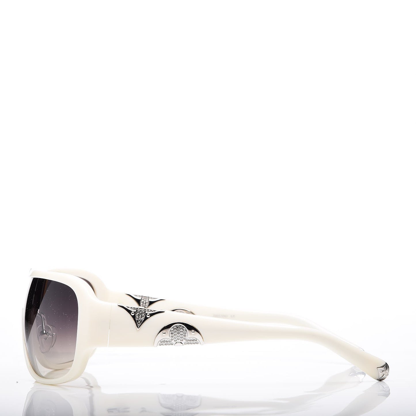 Acetate Iris Mask Sunglasses Z0370U White