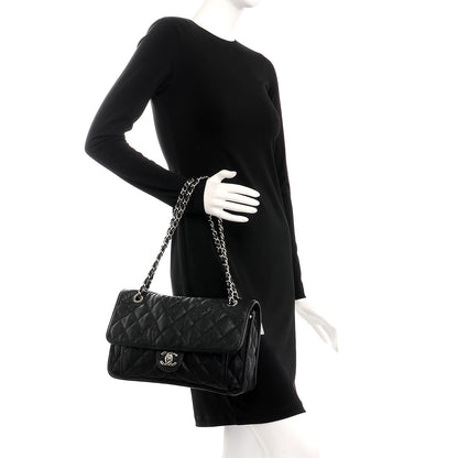 Chanel Caviar Quilted Large French Riviera Flap Black 3 of 9