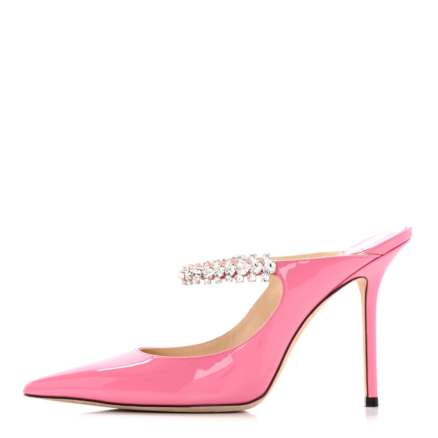 Patent Crystal Bing 100 Pumps 38.5 Candy Pink