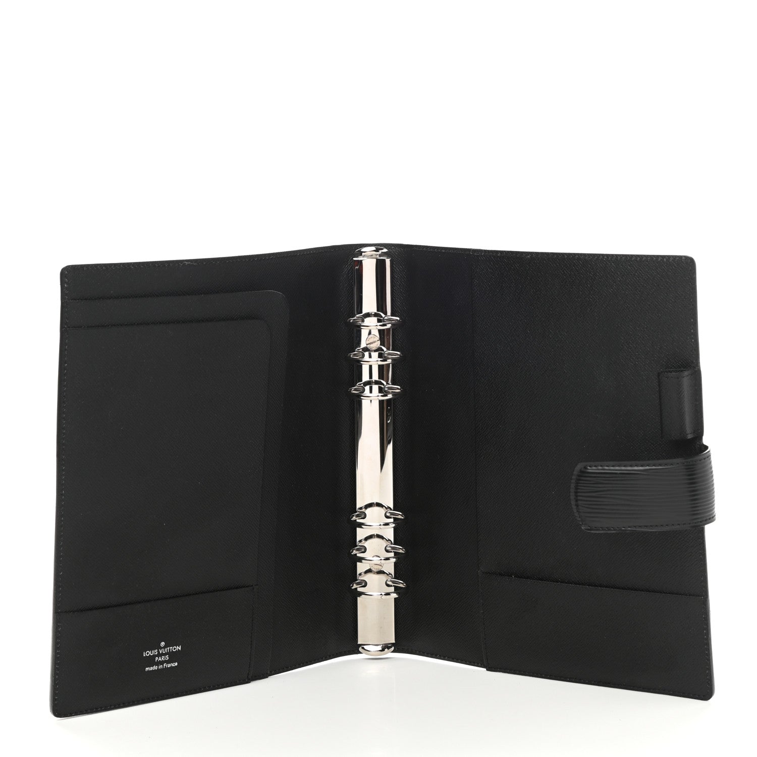 Louis Vuitton Epi Large Ring Agenda Cover Black 5 of 9