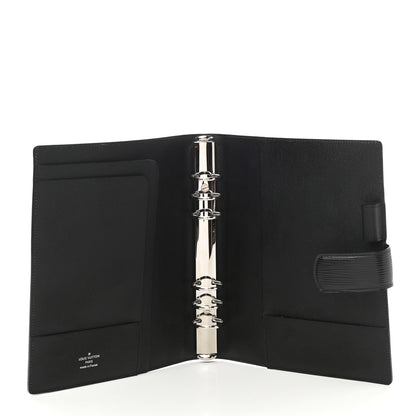 Louis Vuitton Epi Large Ring Agenda Cover Black 5 of 9