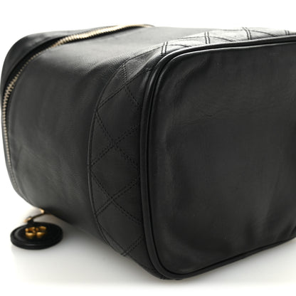 Chanel Calfskin Vanity Cosmetic Bag Black 10 of 11