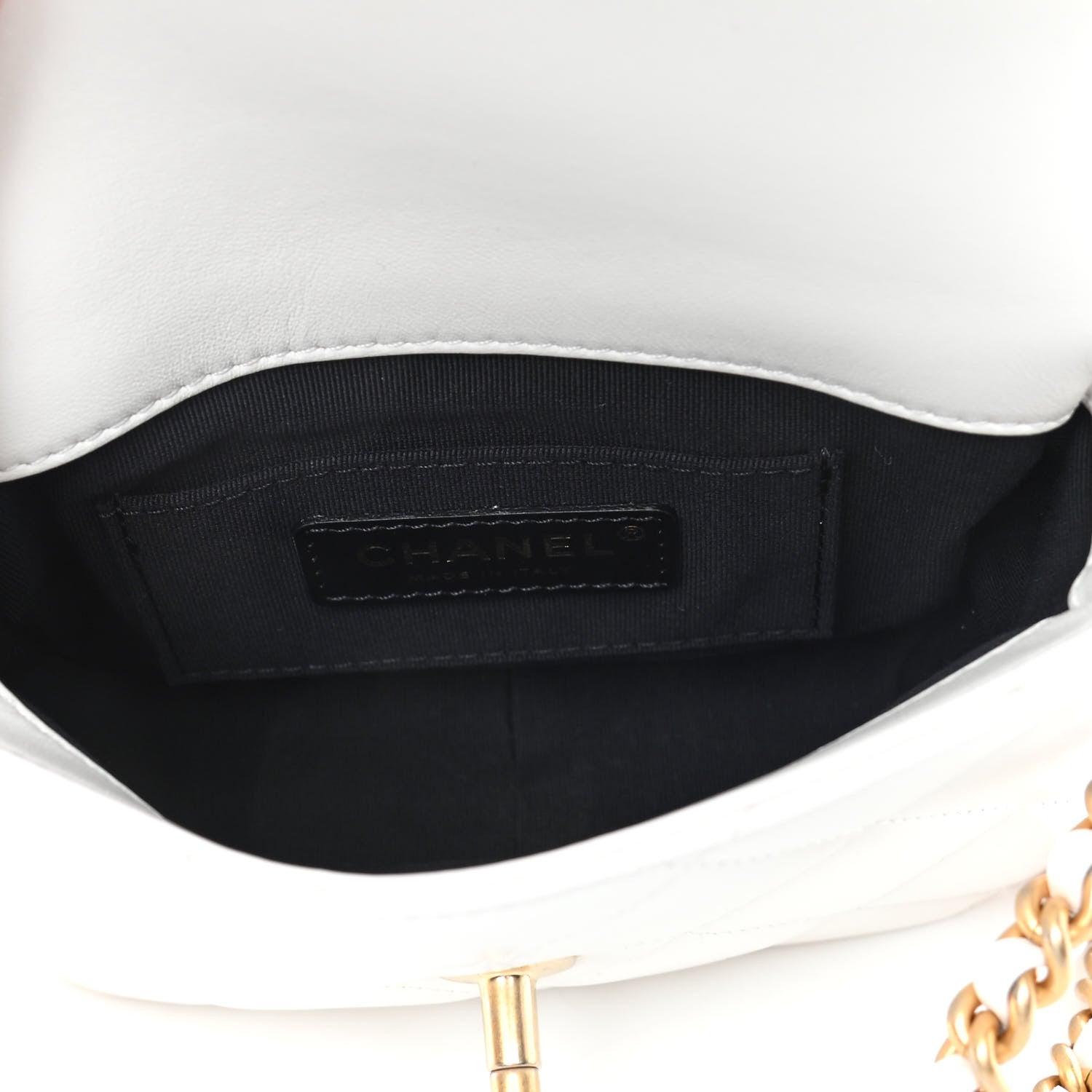 Chanel Lambskin Quilted Mini Side Note Flap White 4 of 8