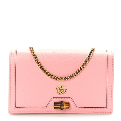 Gucci Textured Dollar Calfskin Mini Diana Chain Bag Wild Rose 1 of 10