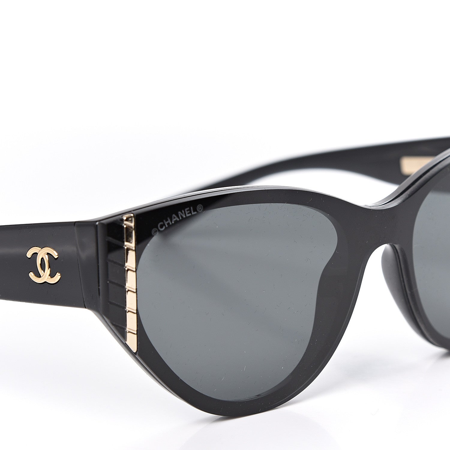 Chanel Acetate Cat Eye Sunglasses 6054 Black 7 of 8