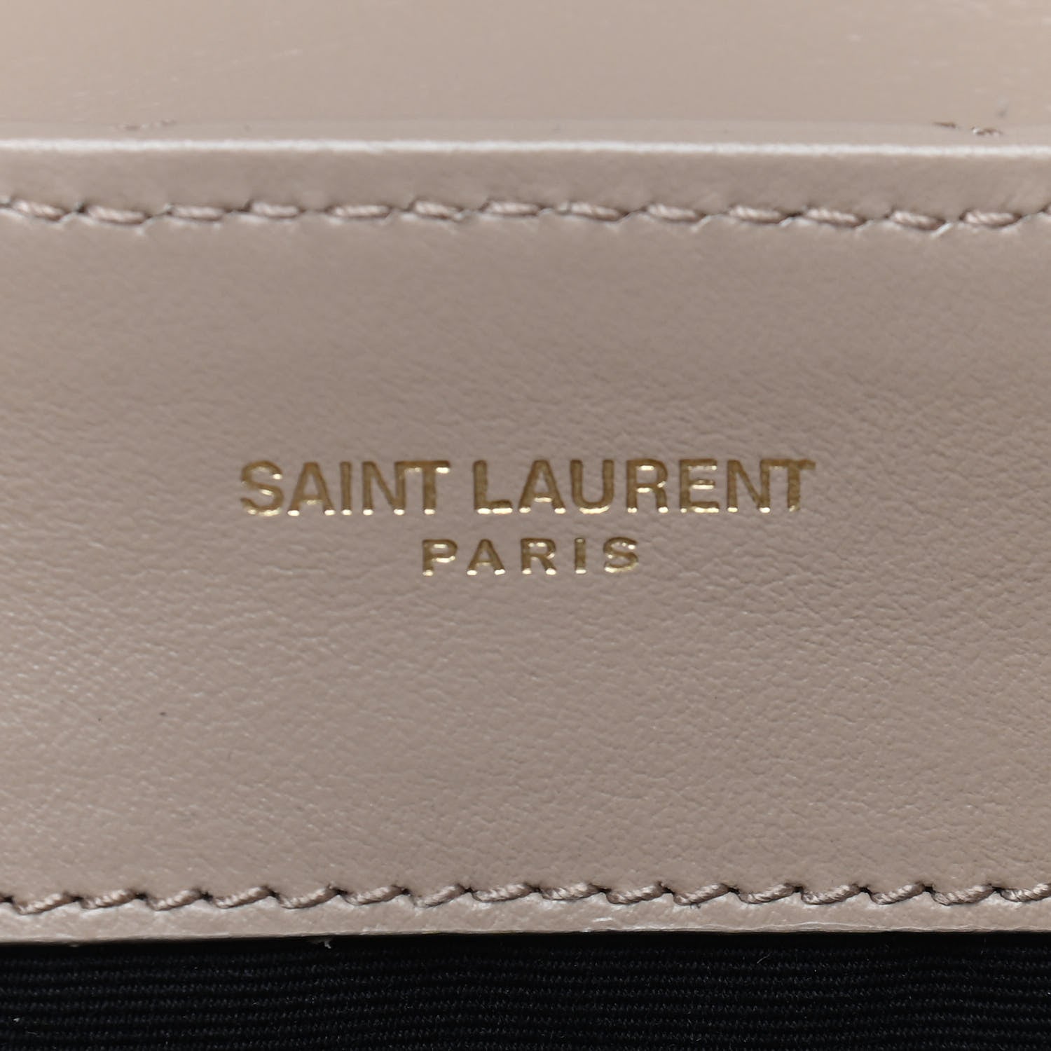 Saint Laurent Calfskin Y Quilted Monogram Small Loulou Chain Satchel Dark Beige 9 of 9
