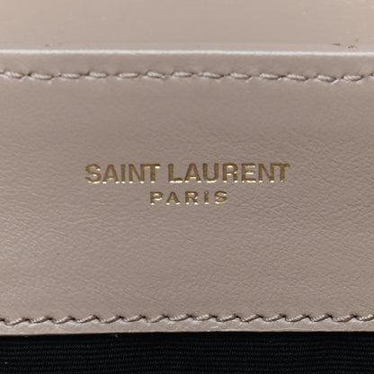 Saint Laurent Calfskin Y Quilted Monogram Small Loulou Chain Satchel Dark Beige 9 of 9