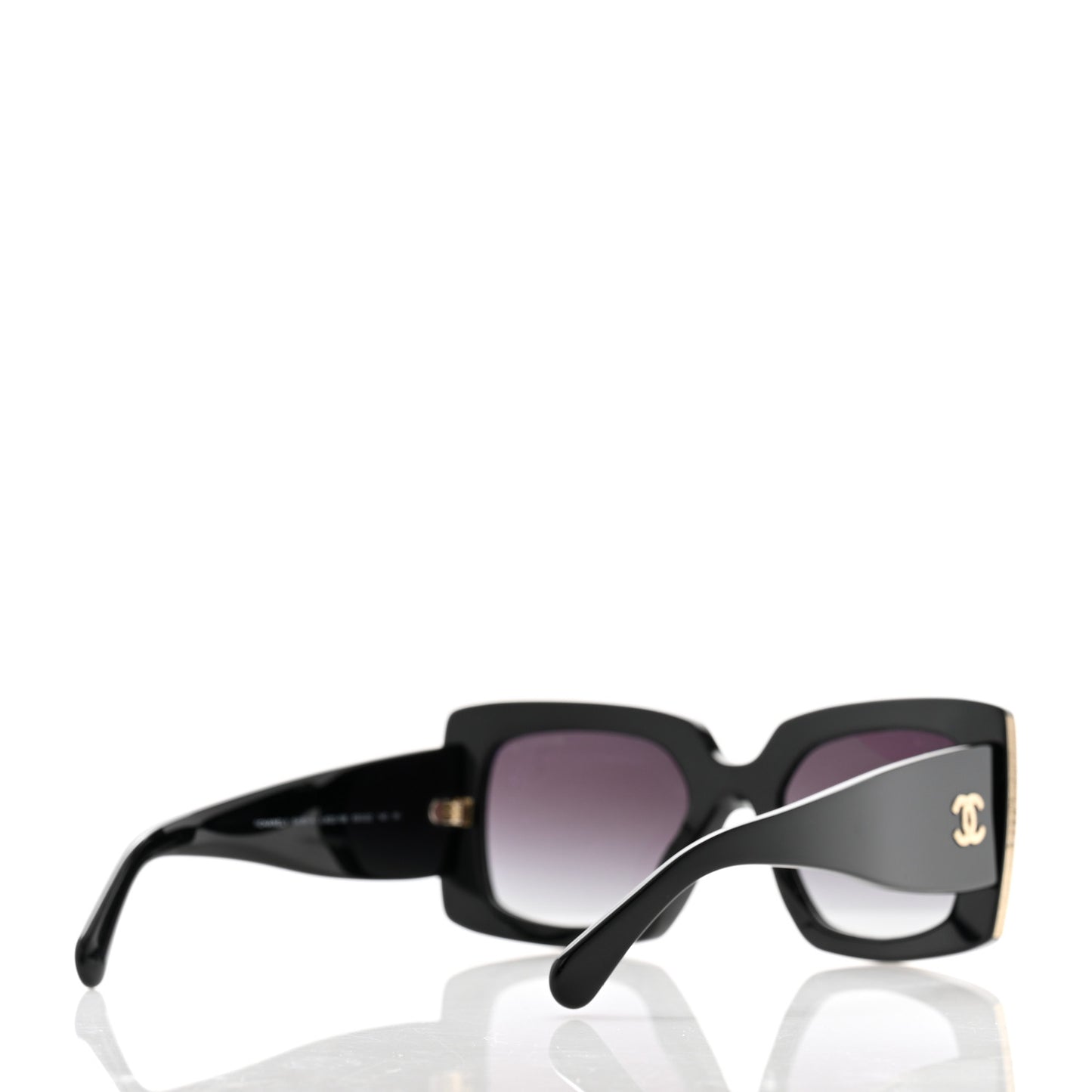 Acetate Rectangle Sunglasses 5435 Black