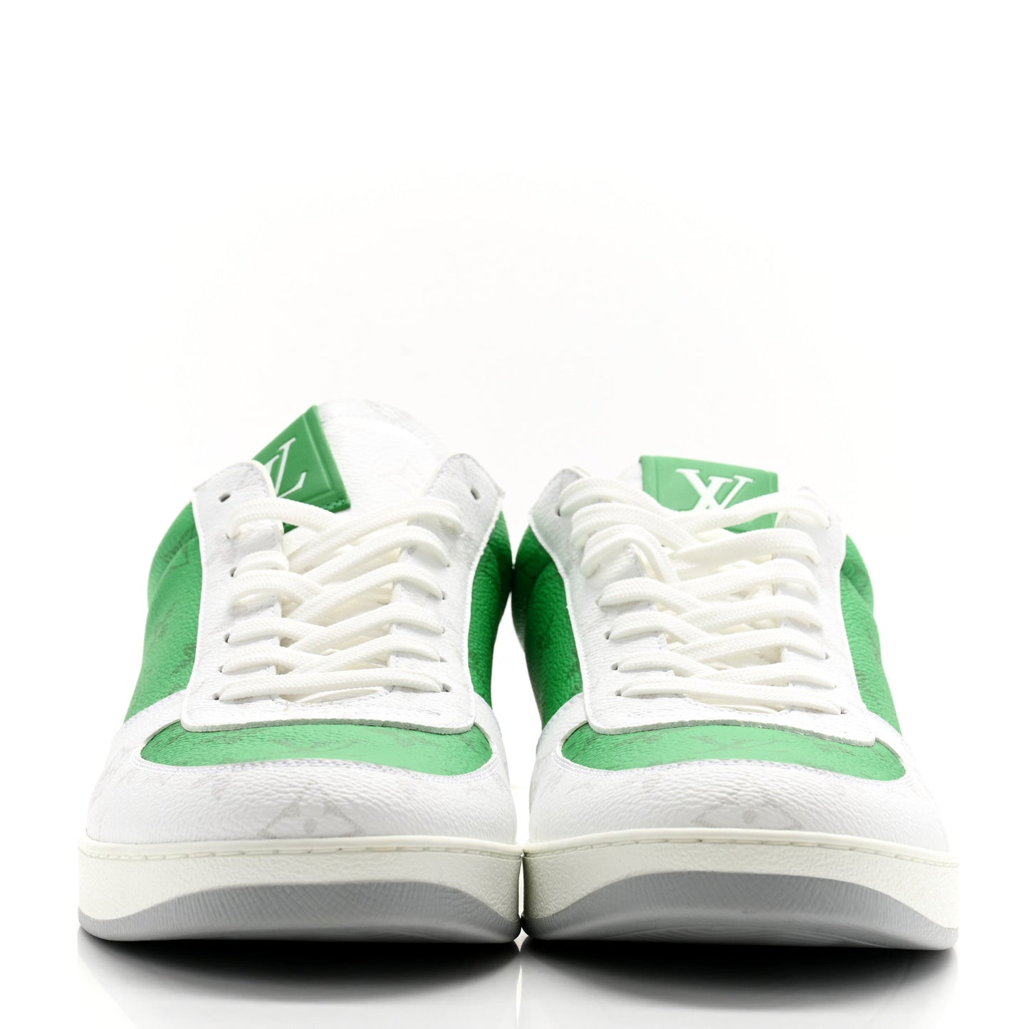 Calfskin Monogram Mens Rivoli Sneakers 11 White