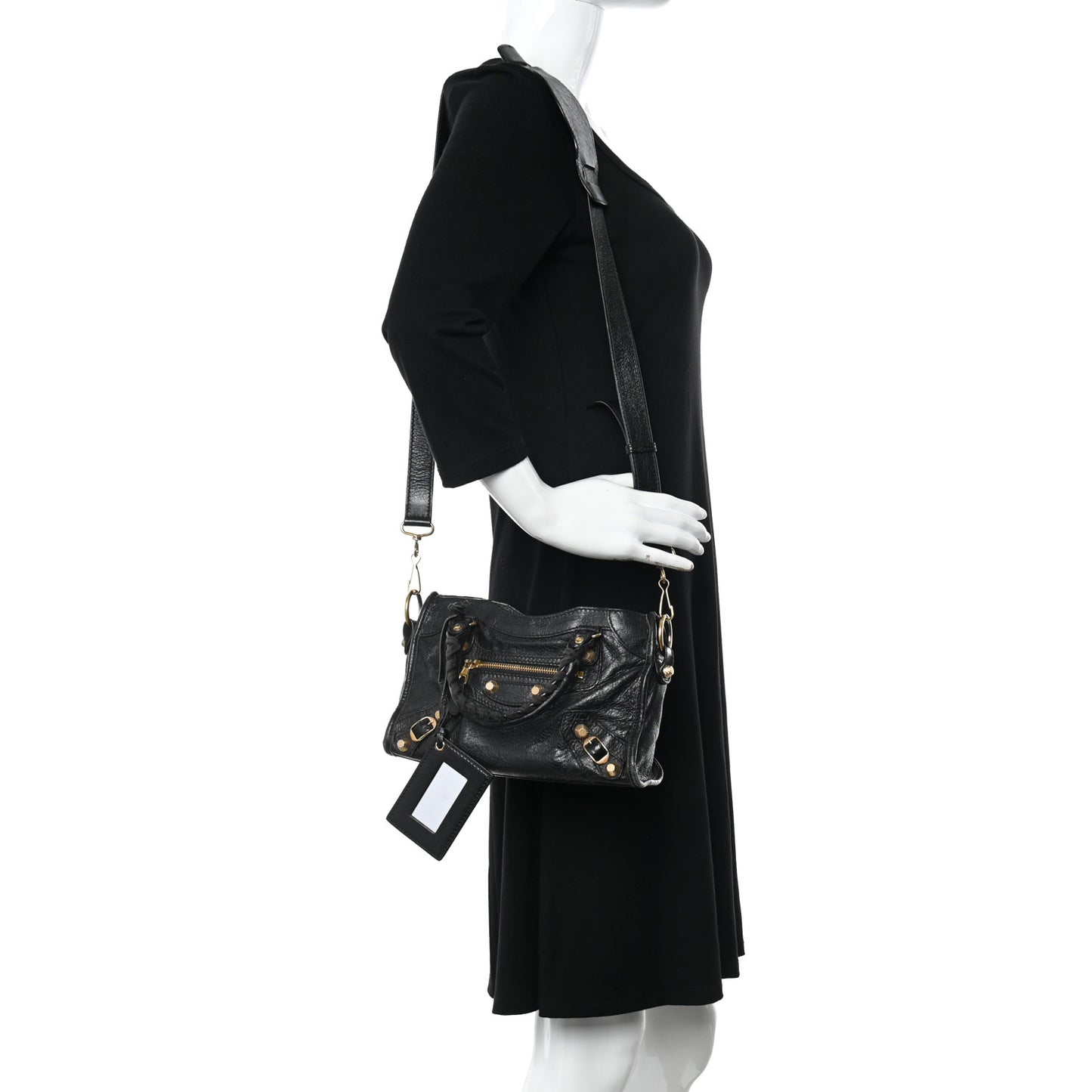 Agneau Giant 12 Gold Hardware Mini City Black