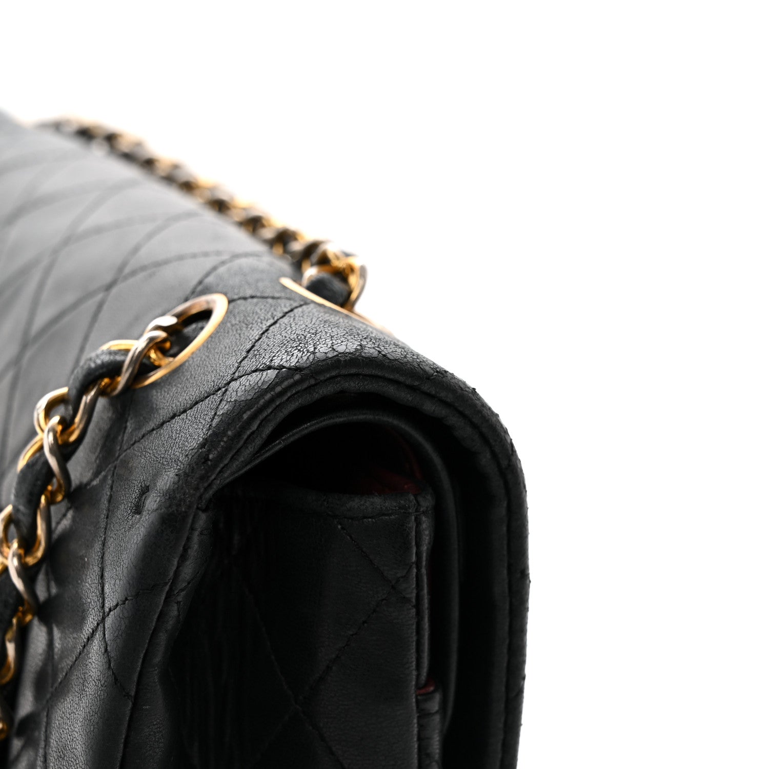 Chanel Lambskin Quilted Medium Double Flap Black 15 of 15