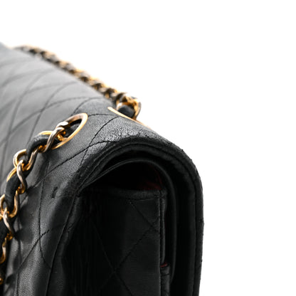 Chanel Lambskin Quilted Medium Double Flap Black 15 of 15