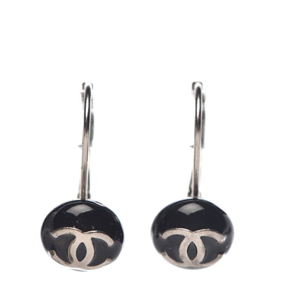 Chanel Resin CC Earrings Black 1 of 5