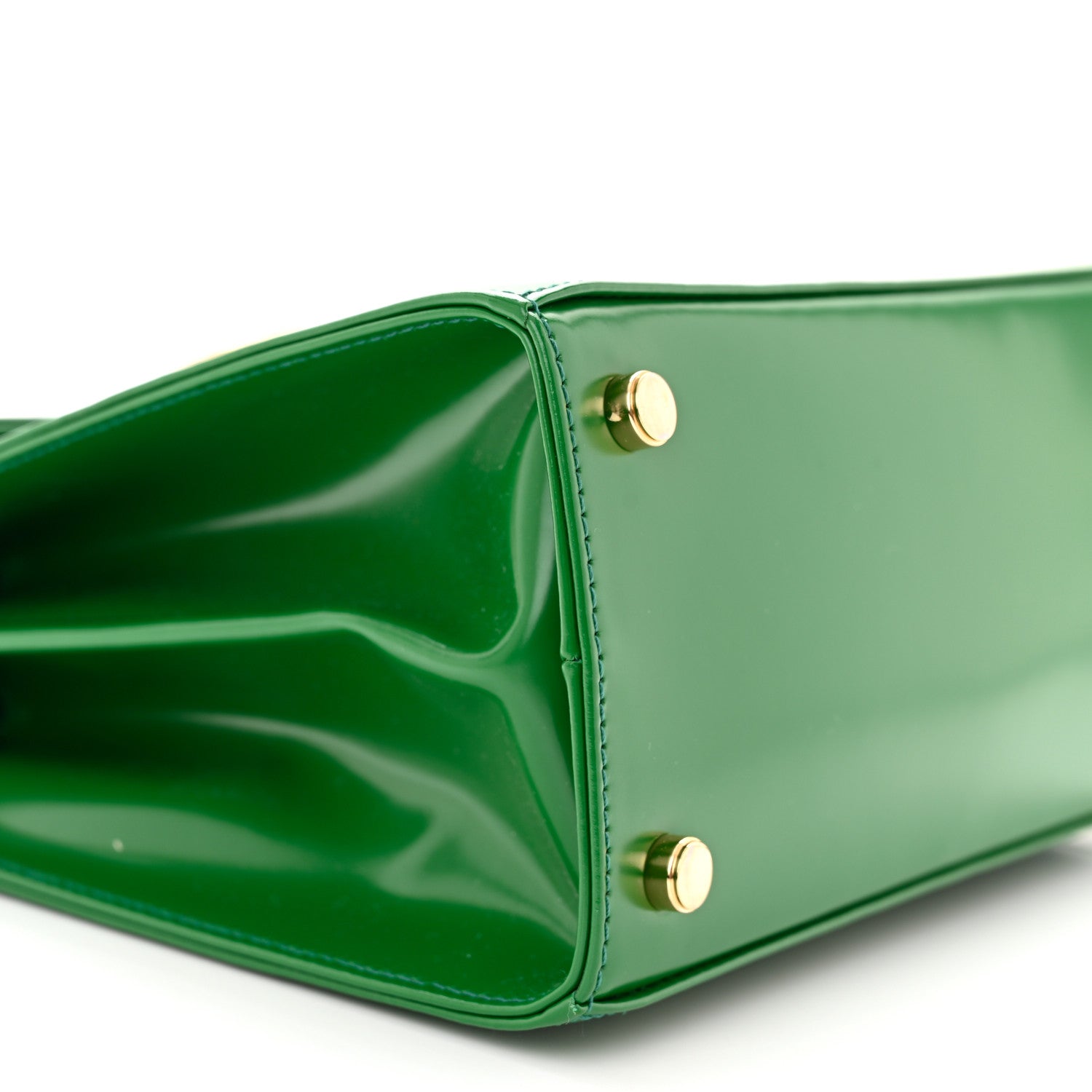 Salvatore Ferragamo Brushed Off Calfskin Small Iconic Top Handle Bag Verde 9 of 10