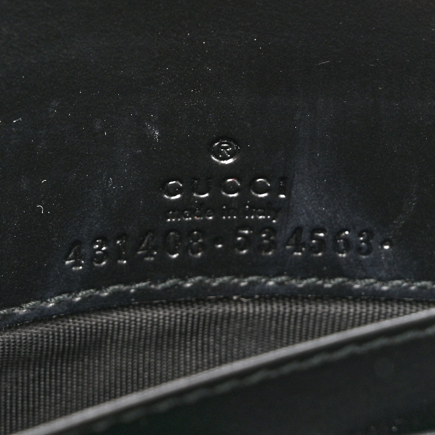 Gucci Guccissima Signature Bowy Chain Wallet Black 6 of 10