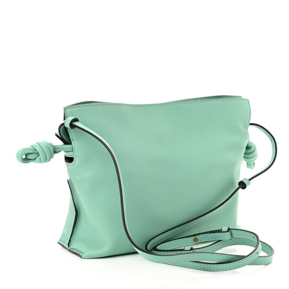 Loewe X Spirited Away Nappa Susuwatari Print Mini Flamenco Knot Clutch Fresh Mint 3 of 9