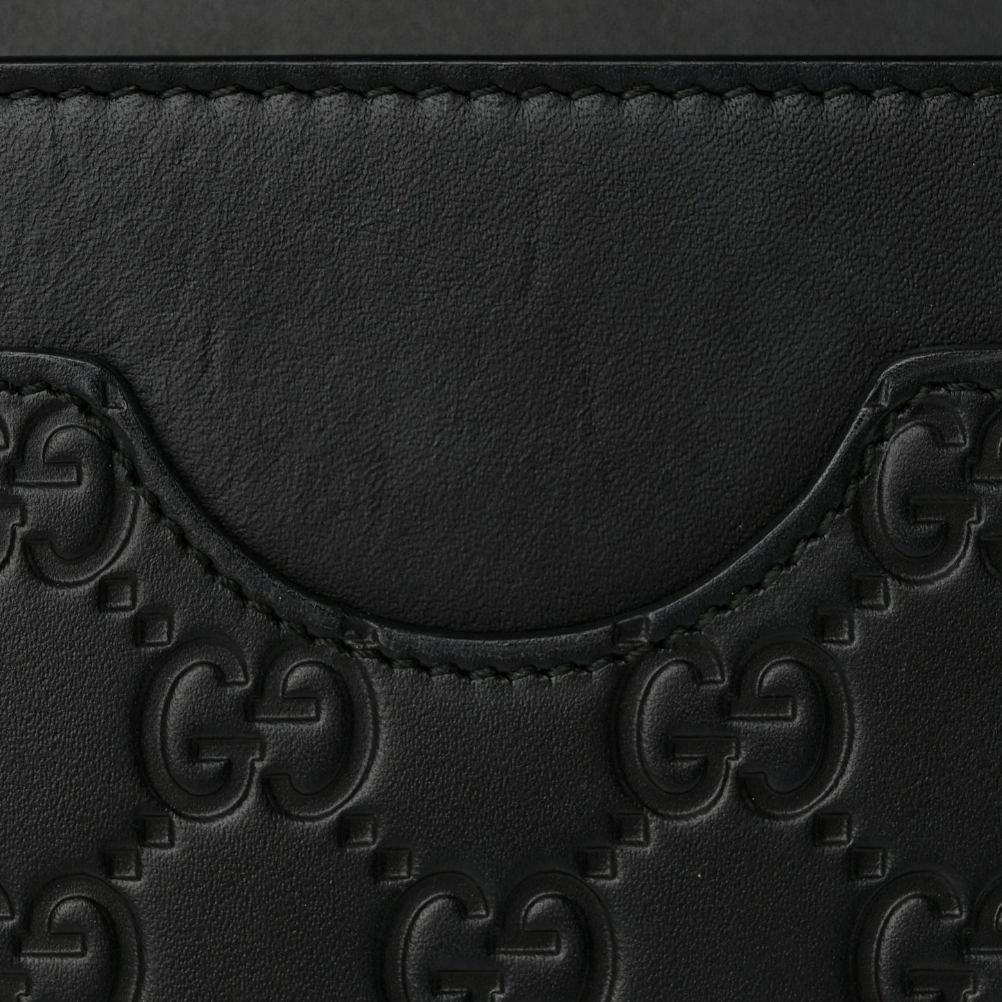 Guccissima Signature Bowy Chain Wallet Black