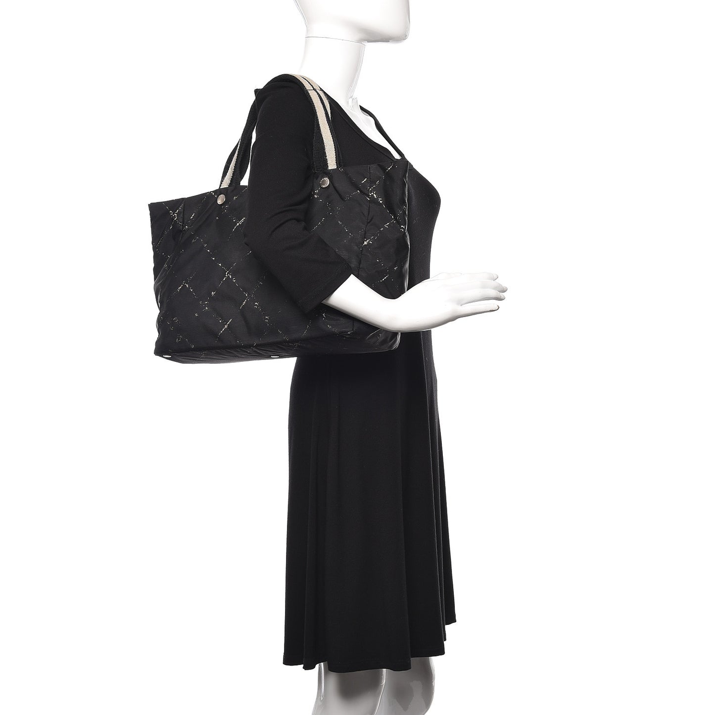 Nylon Travel Tote Black