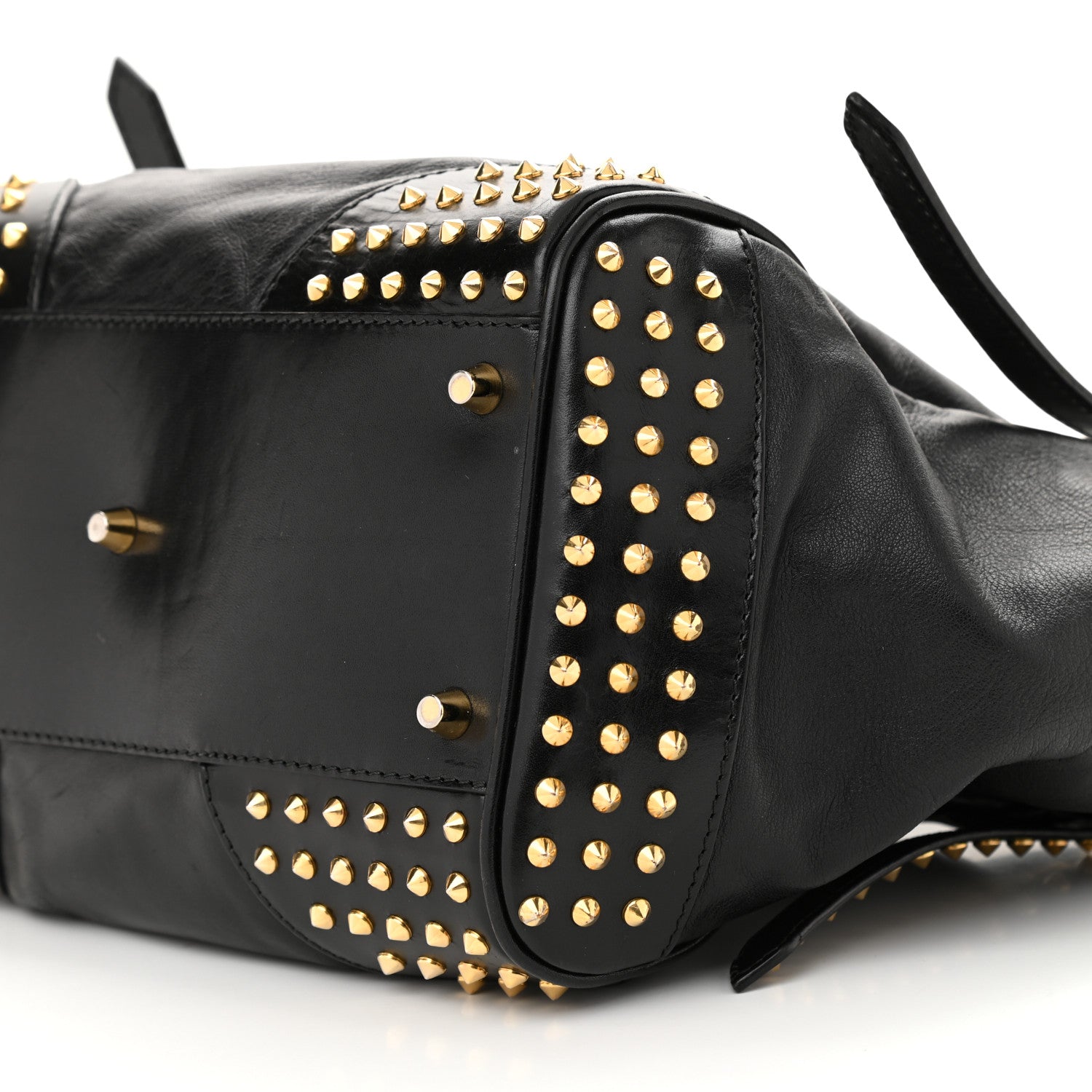 Burberry Lambskin Bridle Studs Small Canterbury Tote Black 11 of 12