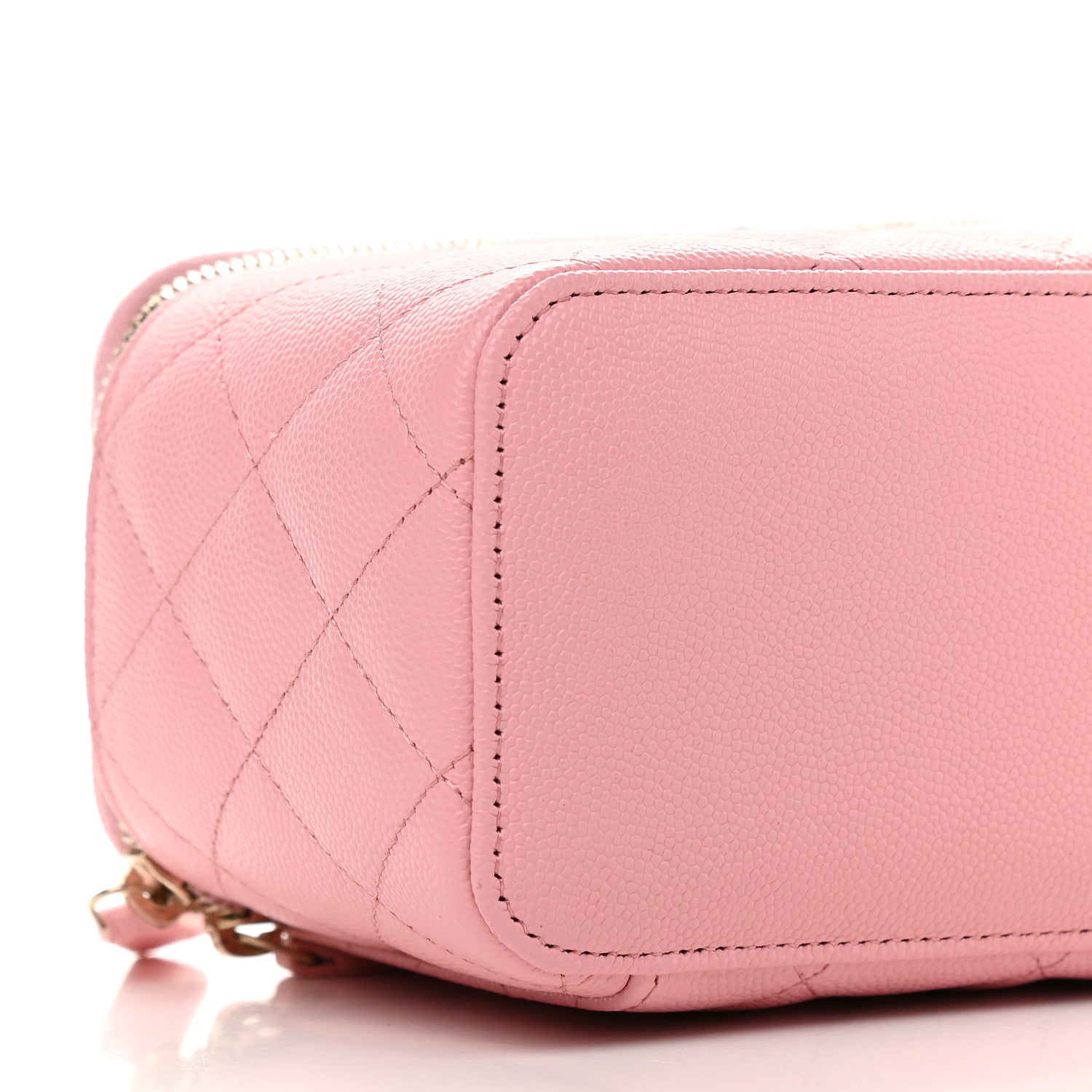 Chanel Caviar Quilted Small Vanity Case With Chain Pink 5 of 9