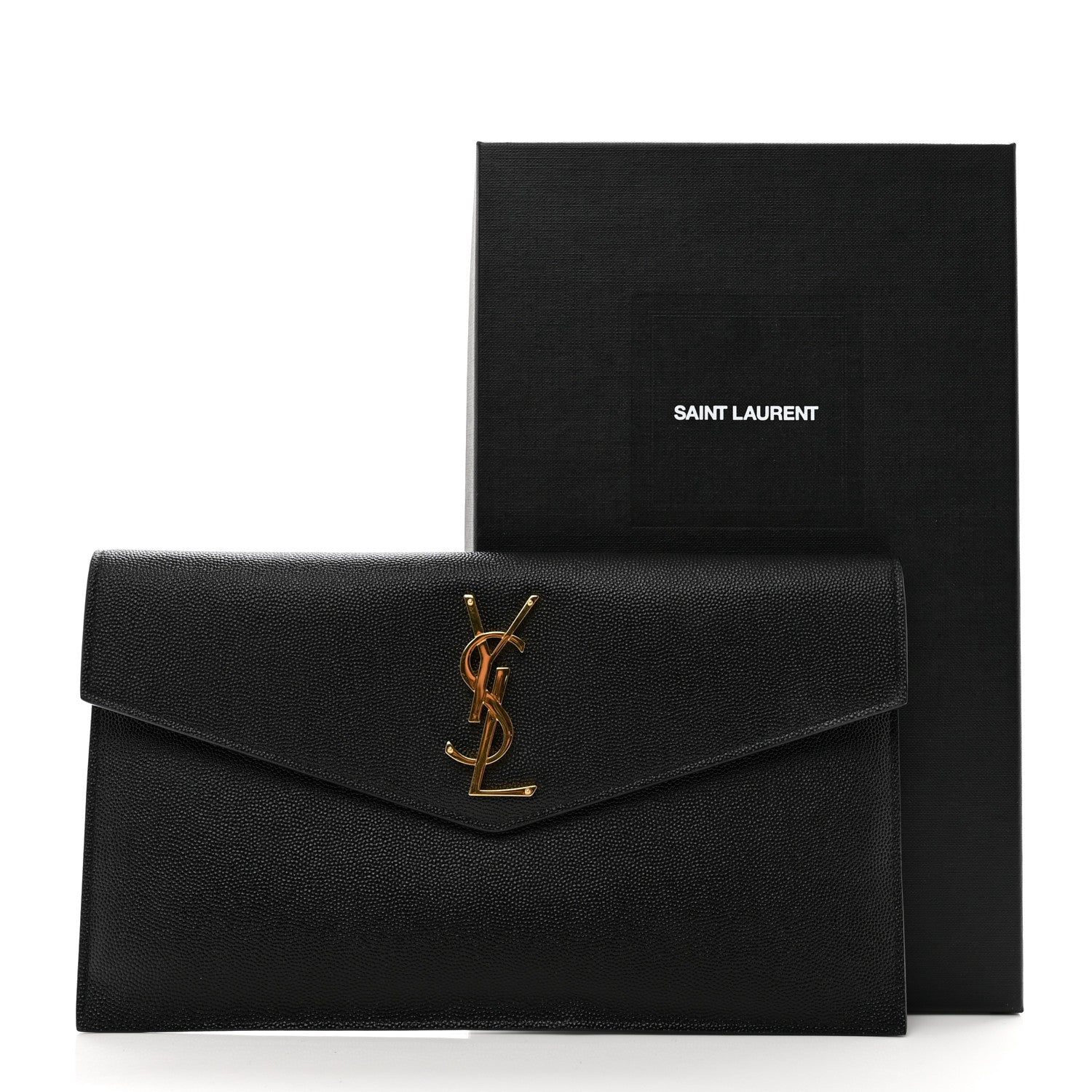 Saint Laurent Grain De Poudre Uptown Pouch Black 8 of 8