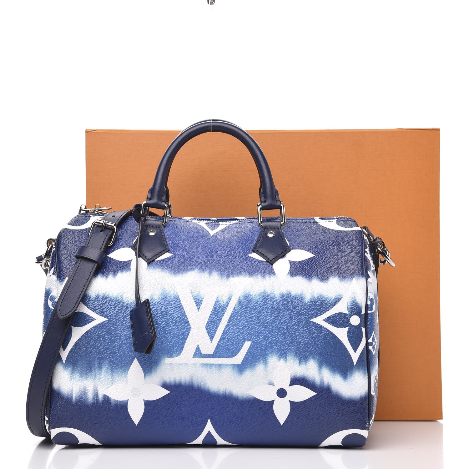 Louis Vuitton Monogram Escale Speedy Bandouliere 30 Blue 12 of 12