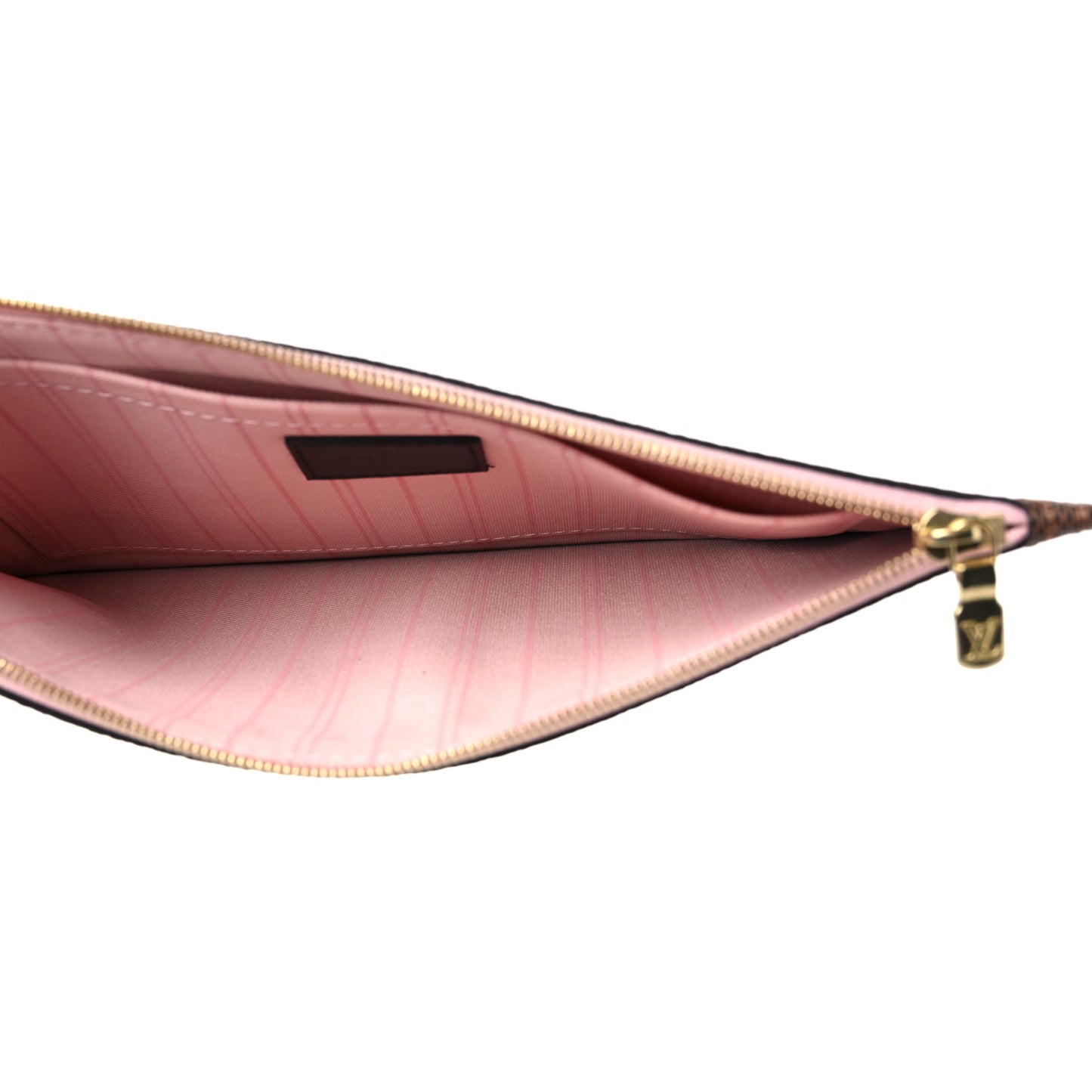 Damier Ebene Neverfull MM GM Pochette Rose Ballerine