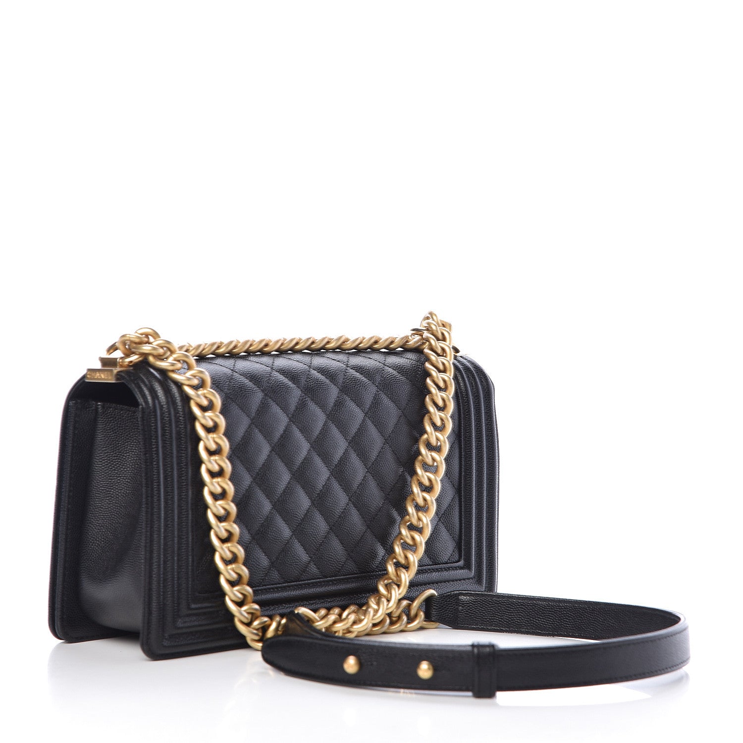 Chanel Caviar Quilted Medium Boy Flap Black 3 of 11