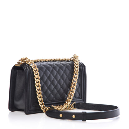 Chanel Caviar Quilted Medium Boy Flap Black 3 of 11