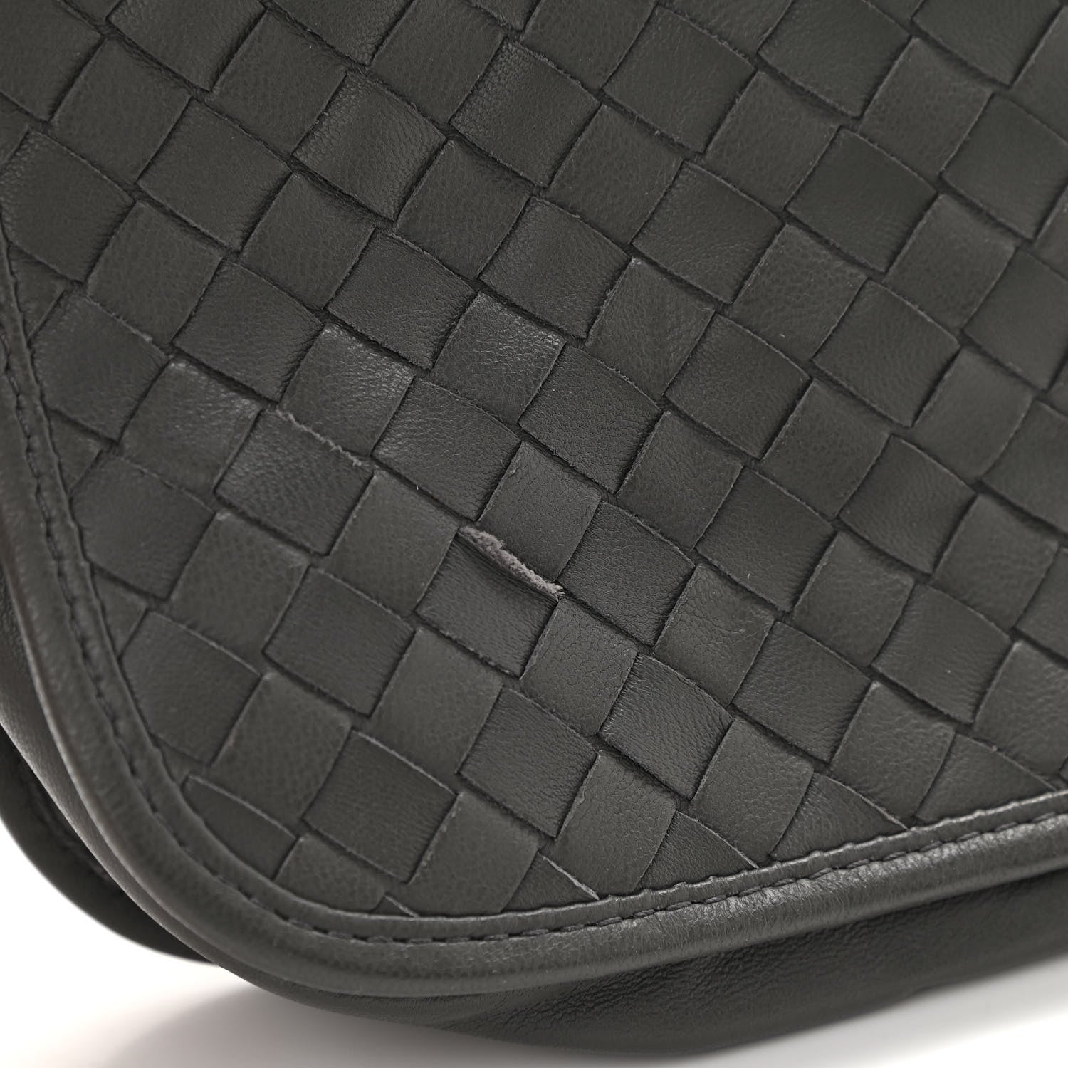 Bottega Veneta Nappa Intrecciato Flap Crossbody Light Grey 11 of 12