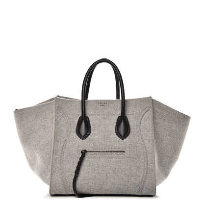 Celine Felt Medium Phantom Luggage Pearl Grey 1 of 13