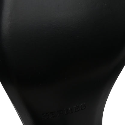 Hermes Calfskin Joy 70 Sandals 39 Black 10 of 11