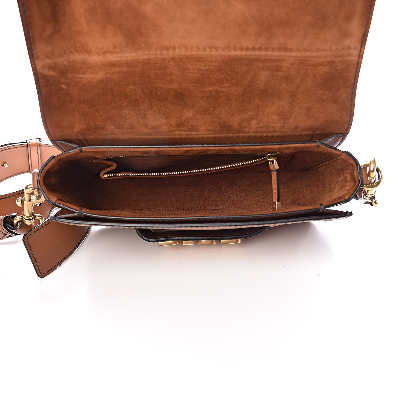 Christian Dior Smooth Calfskin Dio(r)evolution Flap Bag Tan 5 of 15