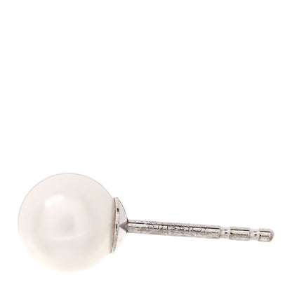 Mikimoto 18K White Gold Akoya Cultured Pearl 6mm Stud Earrings 5 of 6