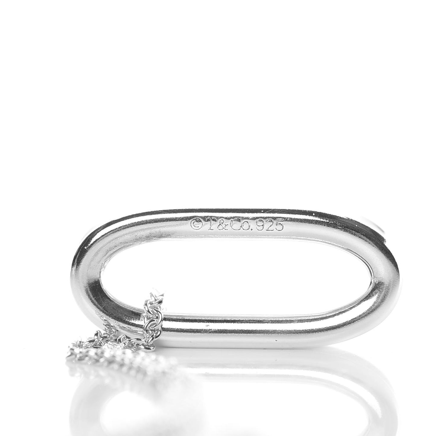 Sterling Silver 1837 Oval Loop Pendant Necklace