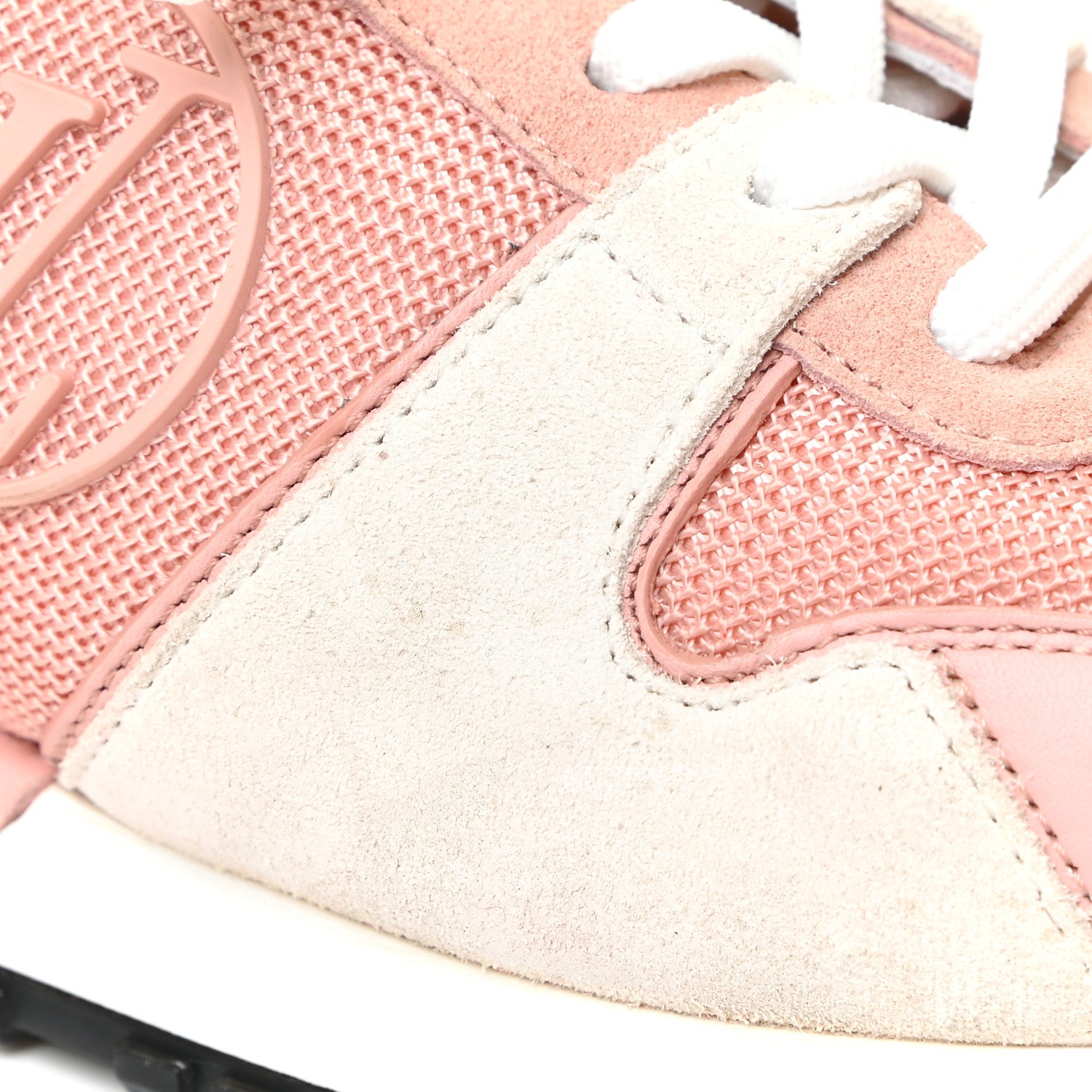 Louis Vuitton Suede Calfskin Run Away Sneakers 38.5 Rouge Pink 16 of 19