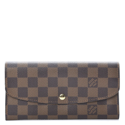 Louis Vuitton Damier Ebene Emilie Wallet 1 of 9