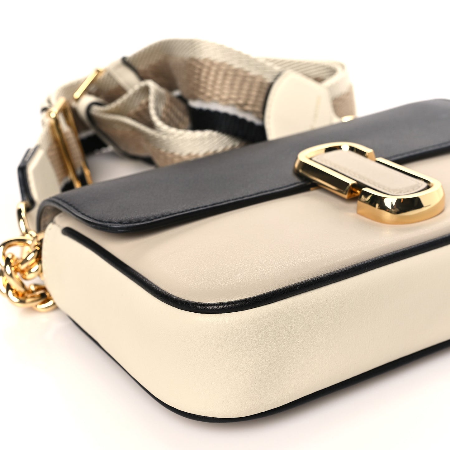 Calfskin The J Marc Shoulder Bag Greige Multicolor