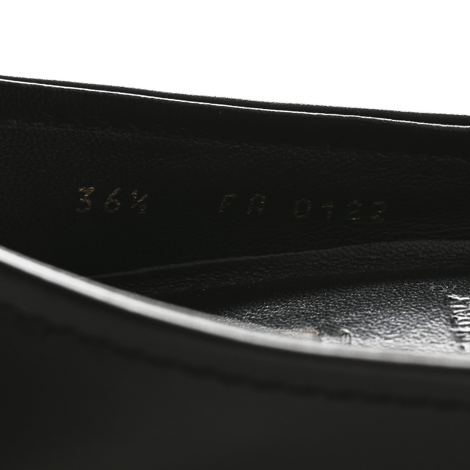 Louis Vuitton Calfskin Oxford Ballerina Flats 36.5 Black 9 of 9