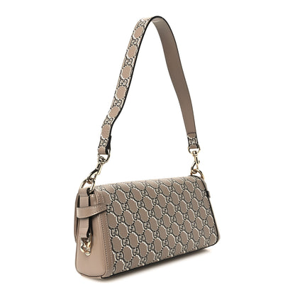 Gucci GG Shadow Monogram Small Luce Shoulder Bag Beige 2 of 9