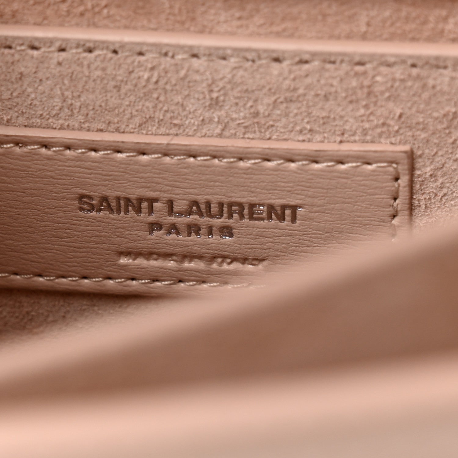 Saint Laurent Calfskin Medium Monogram Sunset Marble Pink 7 of 12