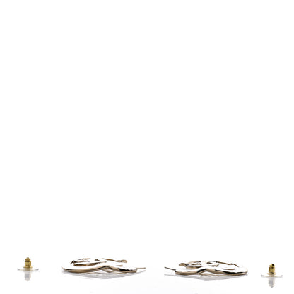 Chanel Metal CC Heart Coco In Love Hoop Earrings Gold 5 of 6