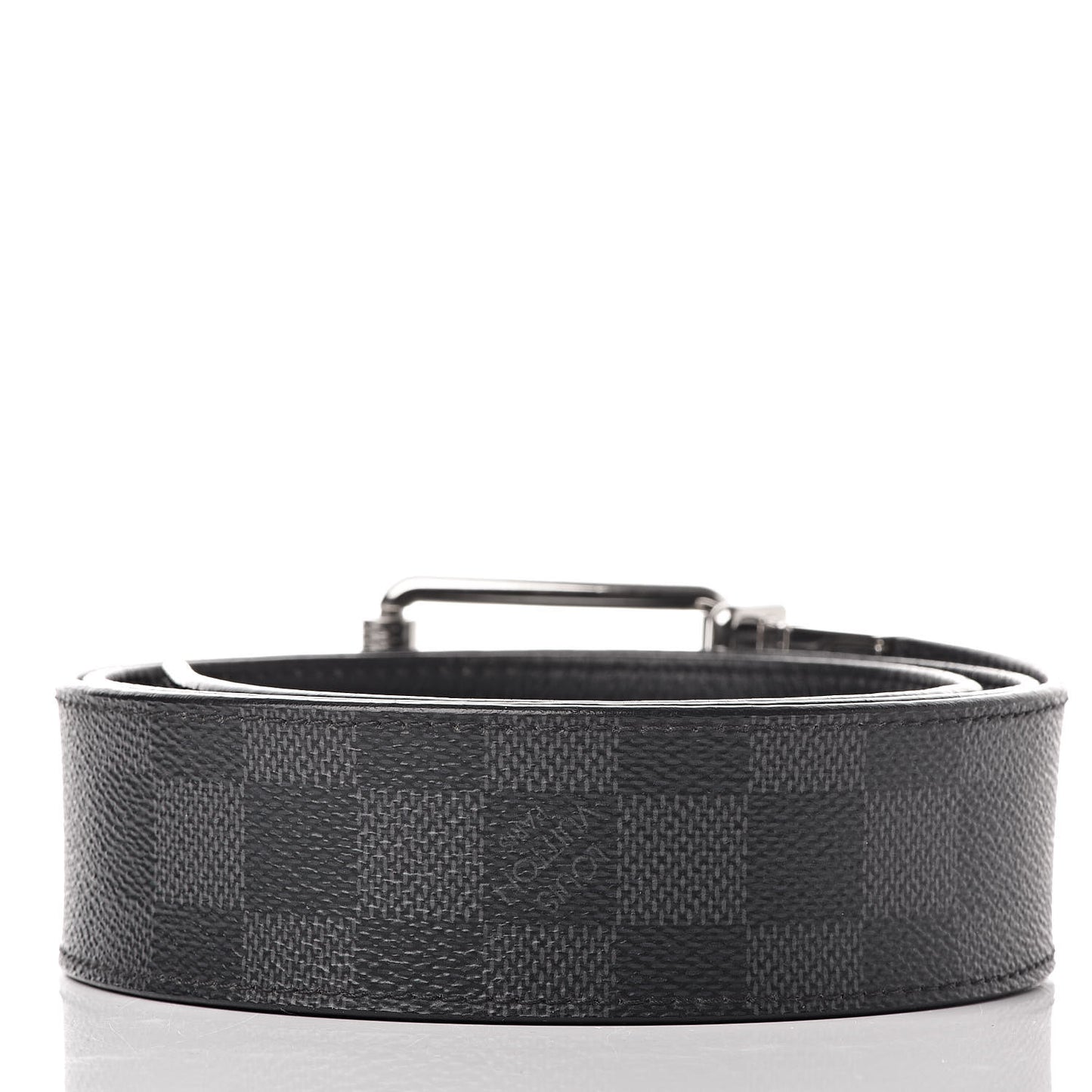 Damier Graphite Calfskin Belt 95 38 Black