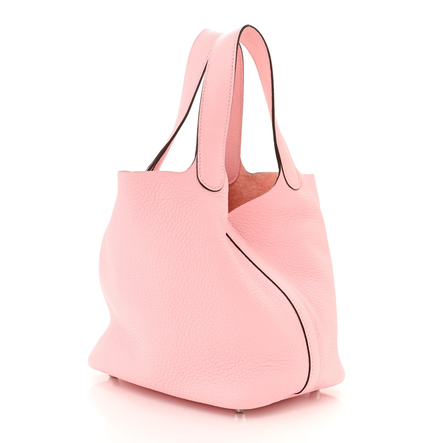 Hermes Taurillon Clemence Picotin Lock 18 PM Rose Sakura 3 of 11