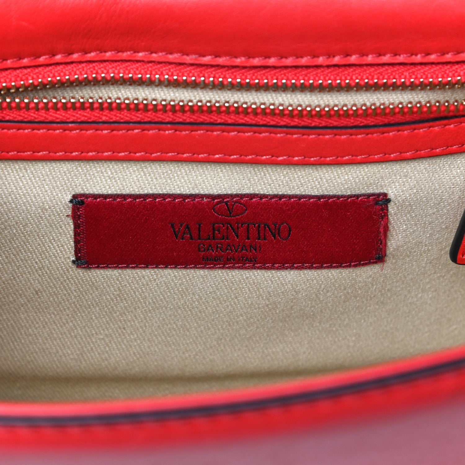 Valentino Garavani Vitello Small Glam Lock Rockstud Flap Red 6 of 15