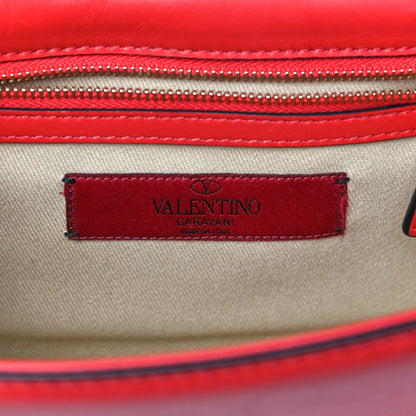 Valentino Garavani Vitello Small Glam Lock Rockstud Flap Red 6 of 15