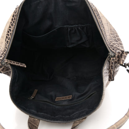 Givenchy Calfskin Crocodile Embossed Medium Nightingale Brown 5 of 9