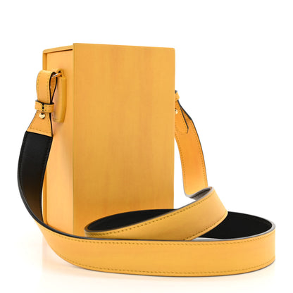 Fendi Vitello Fluffy Logo Vertical Box Yellow Box Black 4 of 9